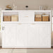 Twin Murphy Bed With MultiCompartmental Storage White