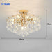 Modern Crystal LED Lights Chandelier for Living Room Decor Bedroom Ceiling Lamp Hanging Light Fixture Home Decoration Luxury