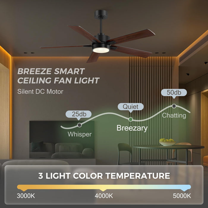 52Inch IndustrialGrade LED Ceiling Fan Remote Control