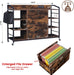 FortyFiveInch Lockable Filing Cabinet With Power Outlet