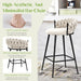 26" Velvet Bar Stools Set of 4 Counter Height Barstools Modern Bar Chair