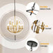 Black And Gold Chandelier Farmhouse Pendant Lighting