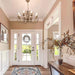 Eight Light French Country Adjustable Pendant Chandelier