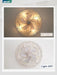 Contemporary 23 Inch White Gold Caged Ceiling Fan