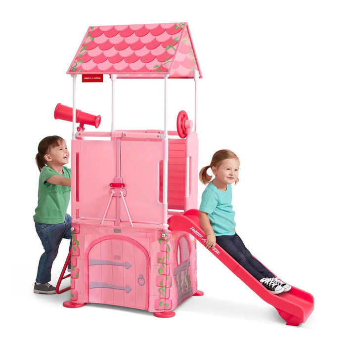 Play & Fold Away Princess Castle Slide Toddler Playhouse, Pink