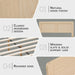 Queen Platform Bed, Faux Wood Veneer Platform Bed Frame with Panel Headboard, Strong Wooden Slats Support, No Box Spring Required, Easy Assembly, Natural