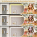 White Farmhouse Vanity Desk With Illuminated Mirror