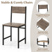 Dining Table Set for 4, Kitchen Table and 2 Chairs for 4 with Bench, 4 Piece Dining Table Set for Small Space, Apartment