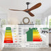 Precision Engineered Solid Wood Ceiling Fan Walnut