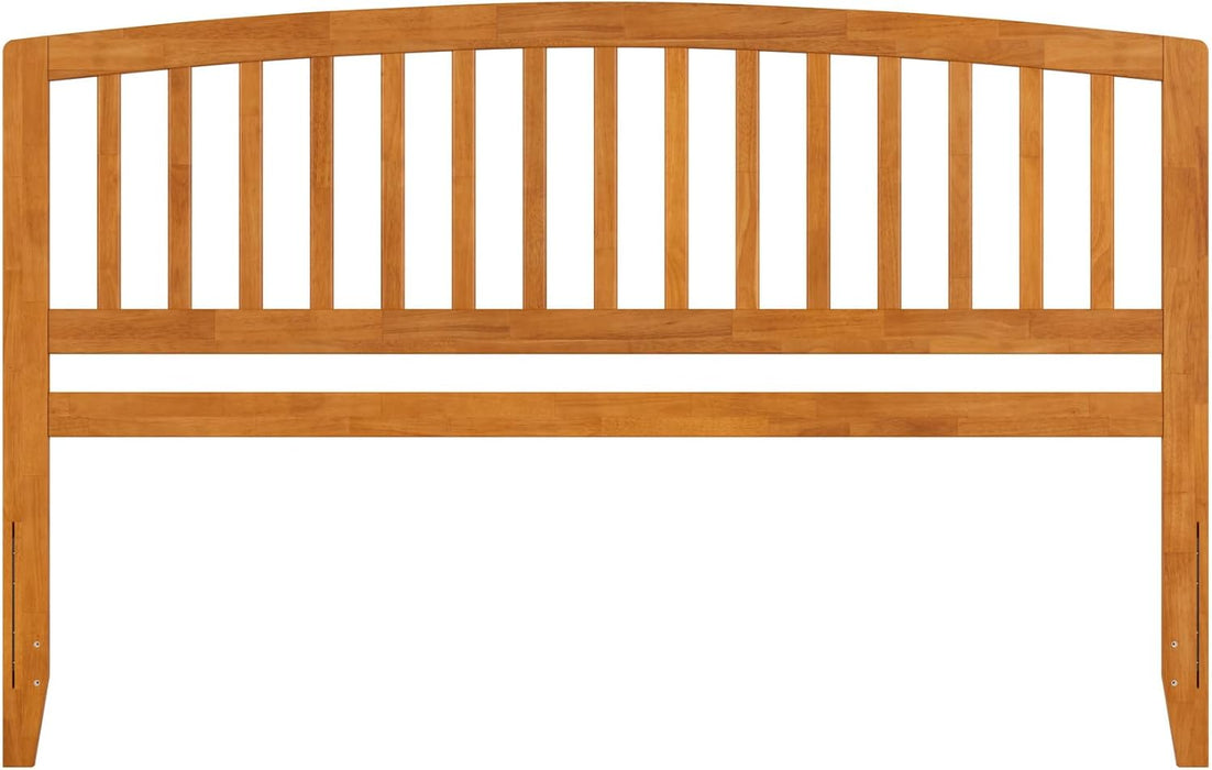 Richmond King Solid Wood Headboard with Attachable Charger in Light Toffee