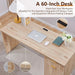 60Inch Handcrafted Executive Desk With Generous Storage