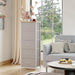 Tall Dresser for Bedroom with 5 Drawers, Storage Organizer Chest of Drawers with Removable Fabric Bins for Closet Bedside Living Room Laundry Entryway Hallway, Ash Grey