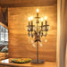 Bronze Vintage Crystal Table Lamp,Bedside Lamps for Nightstand 28"H