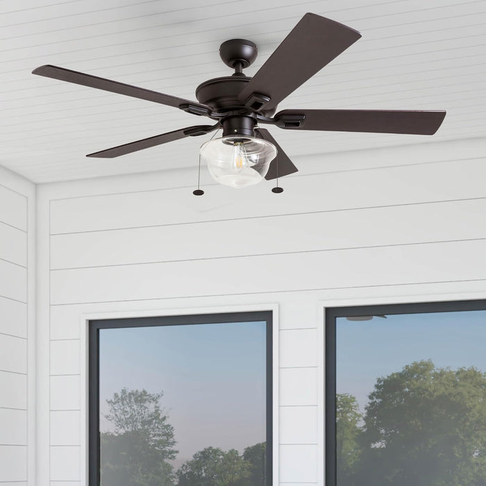 52 Inch Modern Farmhouse Integrated Led Ceiling Fan