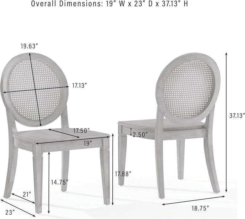 Katia Cane-Back Dining Chairs, Set of 2