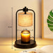 Candle Warmer Lamp Electric with Timer: Wax Melts Warmer - Dimmable Candle Wax Warmer Electric Candle Warmer with Replacement Bulbs, Bedroom Home Decor Compatible with Various Candles-Linen