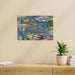 Water Lilies Canvas Wall Art: Claude Monet Famous Painting Print Flower Lake Picture Reproduction Giclee Artwork for Bedroom Living Room Home