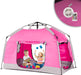 Kids Play Tent-Portable Playhouse Children House -Easy Set up Indoor Outdoor with Carry Bag for Kids-Light Strip Design for Night Use -Space for Children and Parents-Birthday