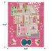 Vibrant Pink 3D TexturedDurable Play Rug 31.5x44.5Inches