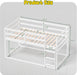 BrilliantWhite Twin Over Twin Elegant SolidWood Bed