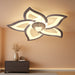 Flush Mount Ceiling Fan with Lights, 24" White ,Remote Control, 6 Speeds 3 Light Color Low Profile Ceiling Fan for Kitchen