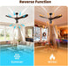 42 Inch Outdoor Smart Ceiling Fan With Voice Support
