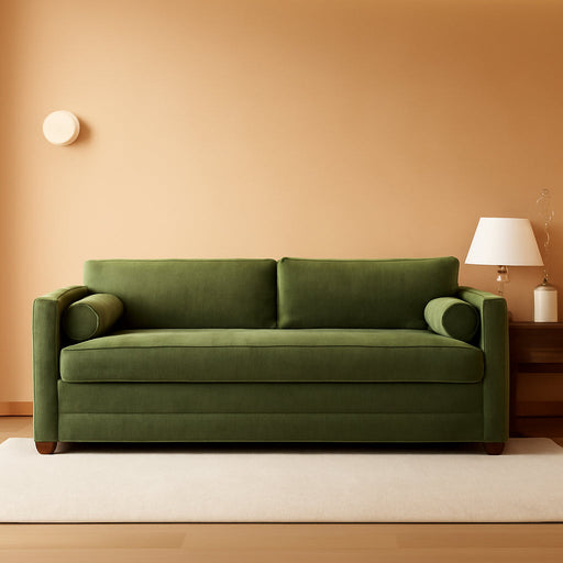 EightyTwoInches Pull Out Sofa Bed With HiddenMattress