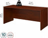 Bush Business Furniture Studio C 72W Computer Desk with Wire Management and Modesty Panel in Hansen Cherry, Professional Table for Home Office and Corporate Office