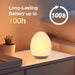 Night Light for Kids, Baby Egg Light with 7 Colors Changing Mode & Stepless Dimming, Nursery Night Lamp BPA Free,Rechargeable Egg Night Light for Breastfeeding 1H Timer & Touch Control, Wood