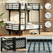 TwinOverTwin HeavyDuty AllMetal Bunk Bed For Adults
