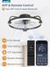 20 Inch Black RemoteControlledLEDLight Ceiling Fan