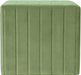 Modern Channel Tufted Velvet Ottoman Home Décor|Ottoman for Living Room & Bedroom - Green