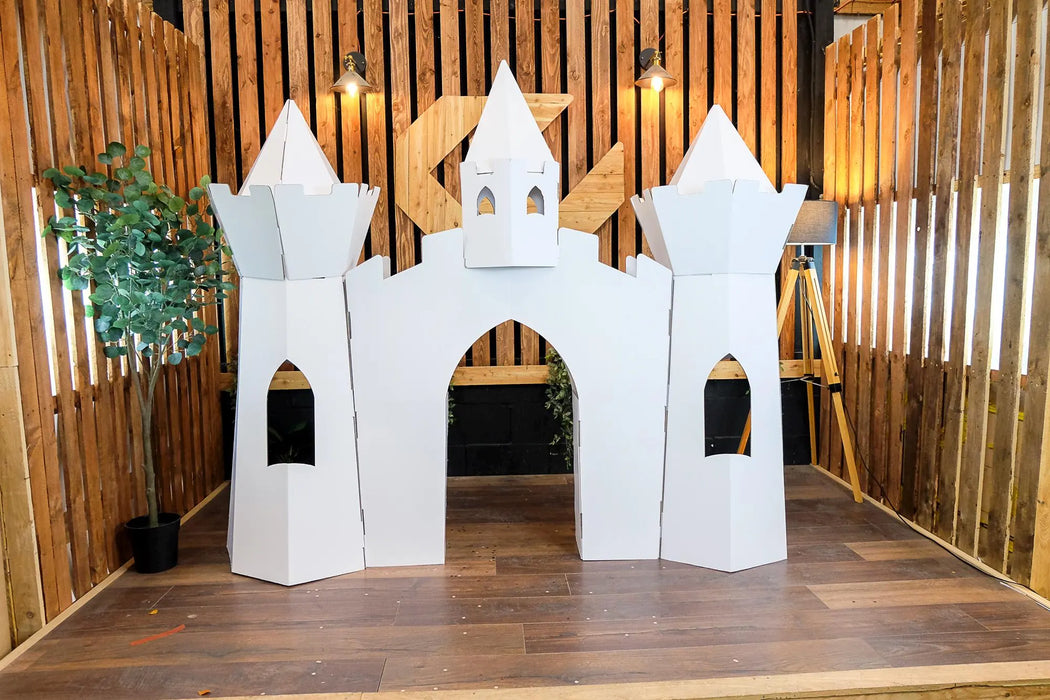 Life Size 7Ft Princess Castle, Cardboard Playhouse & Giant Photo Backdrop, Castle for Kids or Adults, Birthday Party Set Design