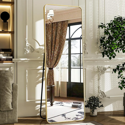 Goldtone 56X21 Complete Length Floor Standing Mirror