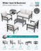 HDPE Outdoor Patio Furniture Set Outdoor Couch