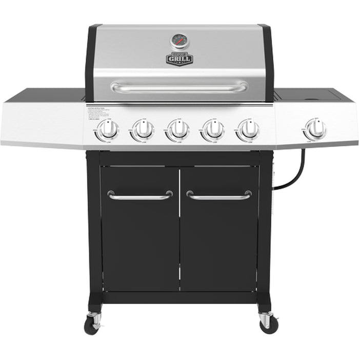 Expert Grill 5 Burner Propane Gas BBQ Grill Barbecue Grill with Side Burner