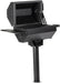 Ash & Ember Park-Style Grill/Smoker, 260 Sq in Charcoal Grill with Cover, 17.5"X11.5" Grate, Side Shelf for Food Prep, Single Post Permanent Park-Style Grill for Outdoor Backyard BBQ
