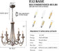 French Country Chandelier 20 Inch Whitewashed Wood
