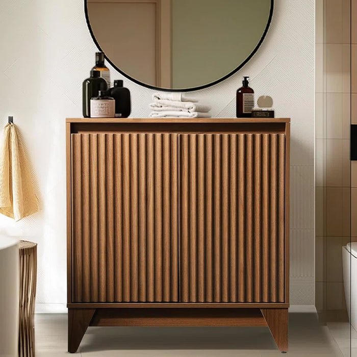 Zetes 32" Tall 2 - Door Accent Cabinet with Adjustable Shelf