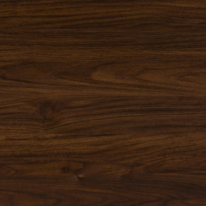 Saxon Mid Century Modern 2 Door Glass Shelf TV Stand for Tvs up to 80 Inches, 70 Inch, Dark Walnut