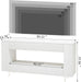 TV Stand for 65 Inch with 2 Large Drawers & Hidden Storage Cabinets, Modern Farmhouse Entertainment Center Television Stands for Living Room Bedroom, White