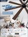 72 Inch Ceiling Fan Remote Dimmable Lighting Features