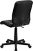 Clayton Mid-Back Tufted Vinyl Upholstered Swivel Desk Chair with Padded Seat, Modern Adjustable Height Padded Office Chair, Black