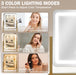 Vanity Mirror with Lights, 12.6"×15" LED Makeup Mirror, Lighted Makeup Mirror with Lights, Smart Touch Control Dimmable 3 Modes Light, Lighted up Mirror for Makeup Desk, Gold