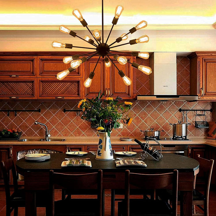 Black Sputnik Chandeliers 36 Inch Pendant Lighting
