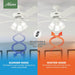 52 Inch Indoor Ceiling Fan with LED Lights - White Ceiling Fan with Pull Chain, for Bedroom, Living Room, or Kitchen, Standard Mount, No Remote, 5 Blades - Swanson 50895, Fresh White