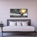 3 Piece Wall Art Black White Tree at Warm Sunrise Landscape Picture Photo Canvas Prints Nature Tree of Life Painting for Home Office Living Room Decor Stretched and Framed Ready to Hang