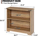 Small 3-Tier Book Shelf, Engineered Wood Bookcase,Bookshelf for Home, Brown