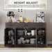 55 in Large Buffet Sideboard Cabinet with Storage 4 Doors and 3 Drawers Kitchen Storage Cabinet Coffee Bar Buffet Table for Dining Room, Living Room, Adjustable Shelf