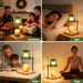 50W Candle Warmer Lamp with Timer & Dimmer - Electric Wax Melt Warmer, Adjustable Height, Wood Base, 2 Bulbs, Gift Packaging for Christmas, Birthday, Home Decor, Mother'S Day, Bedroom(Green)